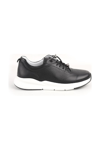 Libero L10.2219 Hakiki Deri Baskılı Ultra Hafif Eva Taban Kadın Casual Sneaker Ayakkabı Siyah