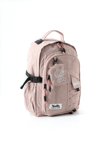 Ventis Qualty Okul Çantası Su Geçirmez Klinkır Kumaş Unisex Sırt Çantası Model 9b Pembe