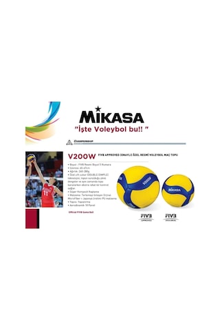 V200w Fıvb Onaylı Voleybol Maç Topu Super Composite Voleybol Topu Çok Renkli