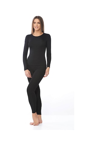 Kadın Siyah Alt Üst Kışlık Termal Set Siyah