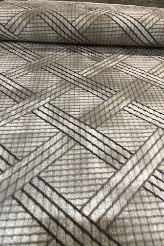 Tropikal Home Relax Konforlu Şık Dekoratif Kaymaz Tabanlı , Yıkanabilir Ve Leke Tutmaz Dört Mevsim Yolluk Gri