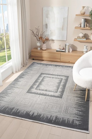 Seyran Halı Gusto 907 Antrasit Mikro Polyester Makine Halısı
