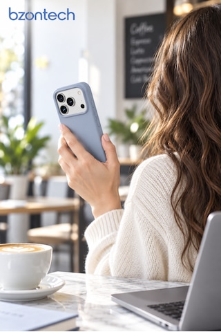 Apple iPhone 17 Pro Max / 18 Pro Max Uyumlu Kılıf Renkli Lansman İçi Kadife Yumuşak Kamera Yükseltili Silikon Koyu Bej