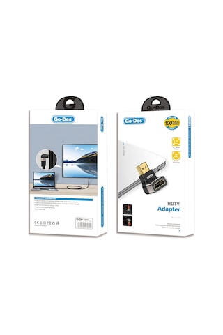 Go-des Gd-ct082 Hdtv Hdmı Adaptör 8k Hd 2.1 Versiyon Görüntü Aktarım Cihazı Siyah