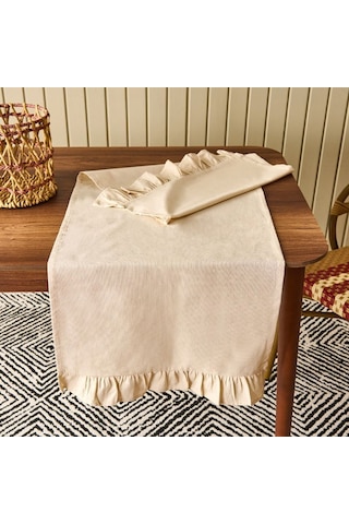 Evidea Soft Fancy Runner - Bej - 50x130 Cm Bej