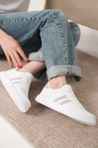Daxtors Daxors D163 Günlük Ortopedik Kadın Sneaker Spor Ayakkabı Gri