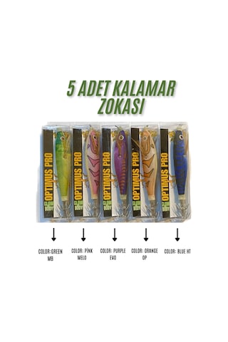 Squid Prime 4 İnç Kalamar Zokası 5 Adet