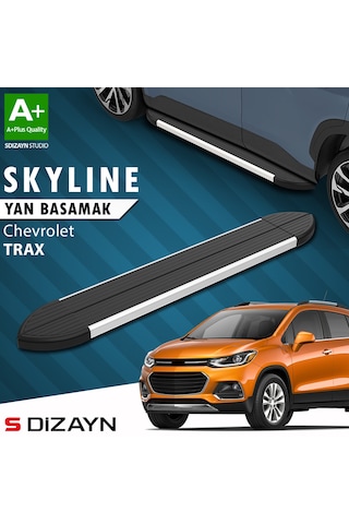 S-dizayn Chevrolet Trax Skyline Aluminyum Yan Basamak 163 Cm 2013-2022 A+ Kalite