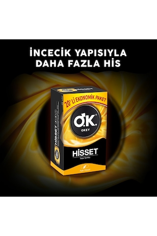 Okey Hisset Prezervatif 20'li
