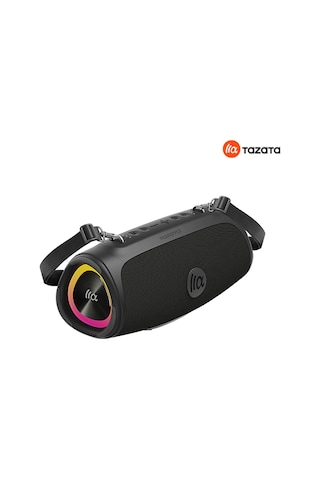 Tazata Boomblast Mini Bluetooth Hoparlör - Siyah - 60w Ipx7, 10 Saat Şarj, Powerbank, İnanılmaz Ses