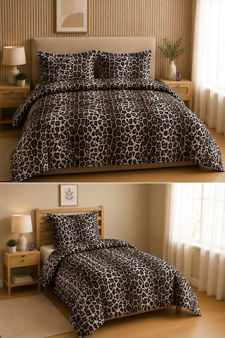 Favora Leopar Desenli Nevresimlik Kumaş 10 Metre
