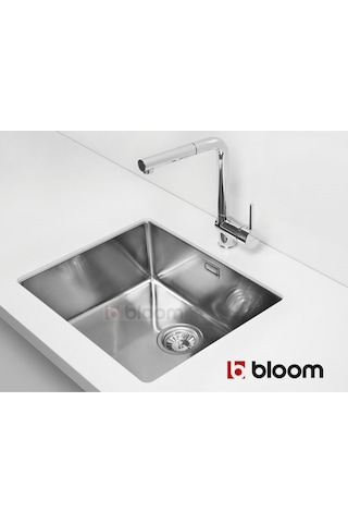 Bloom Luca 1 Gözlü Paslanmaz Çelik Eviye 40 x 40 CM