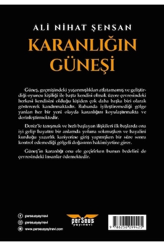 Karanlığın Güneşi -ali Nihat Şensan - Perseus Yayınevi