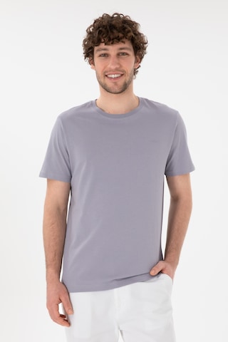 U.S. Polo Assn. Erkek Regular Fit Bisiklet Yaka Gri Basic Tişört 50305928-VR024