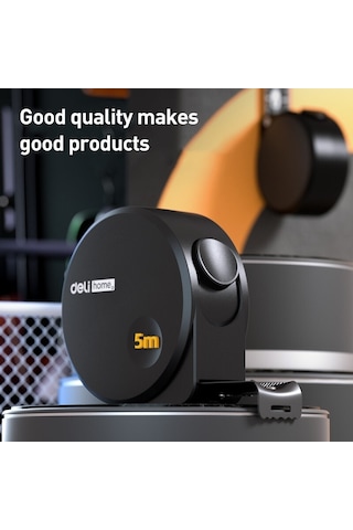 Deli Ht8519 5mx19mm Yüksek Hassasiyetli Ev Çelik Ölçü Kalınlaşmış Ölçüm Bandı 1 Adet