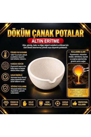 Altın Eritme Potası - No:1 - 5 cm