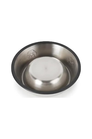 Paslanmaz Çelik Kedi Ve Köpek Mama Kabı - Kaymaz Tabanlı, Dayanıklı Besleme Tası 16 Cm