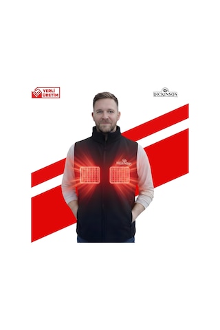 Dickinson Softshell Isıtmalı Yelek Siyah