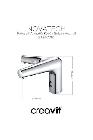 Creavit Fotoselli Armatür Köpük Sabun Hazneli Bt.es7010