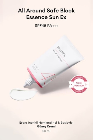 Missha Aydınlatıcı Nemlendirici Güneş Kremi All Around Safe Block Essence Sun EX SPF45/PA+++ 50 ML