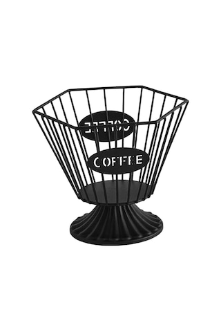 Homyl Kapsül Tutucu Yaratıcı Pratik Kahve Pod Bar Kafe Oturma Siyah