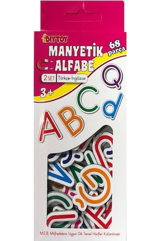 Manyetik Eğitici Mıknatıslı Alfabe Türkçe-ingilizce