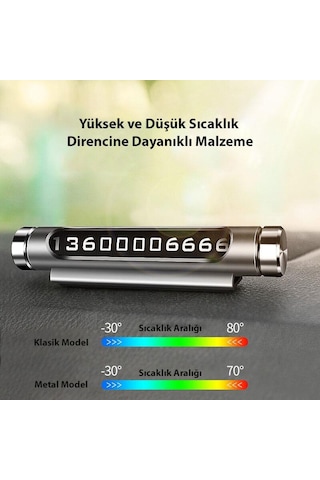 Dailytech Araba Araç Park Numaratör Telefon Numarası Yazma