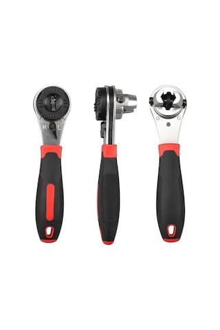 Konesam 6-22mm Ayar可调式 Ratchetlu Çift Taraflı Anahtar - Yüksek Kaliteli Çelik, Dayanıklı, Çok Amaçlı Tornavida Aleti