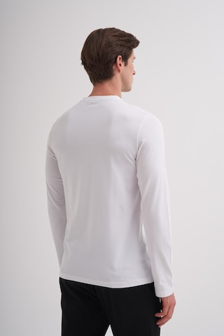 Cazador 56060 Erkek Bisiklet Yaka Sweatshirt Beyaz