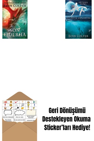 Son Ejderha + Artemis Fowl 7 - Atlantis Saplantısı + Okuma Sticker'ları