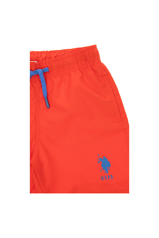 U.s. Polo Assn. Erkek Çocuk Kırmızı Deniz Şortu 50304092-vr213 Rısk Red