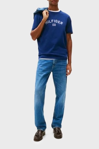 Tommyhilfiger Regular Fit Bisiklet Yaka Logolu Erkek T Shirt Lacivert