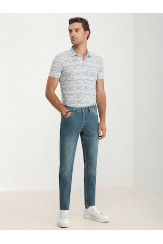 Kip Slim Fit Dar Paça Lacivert Erkek Kot Pantolon Pant 2445 001