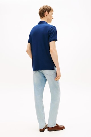 Tommy Hilfiger Erkek Kilitli Fermuarlı Regular Lacivert Polo Yaka T-shirt-13545 Lacivert