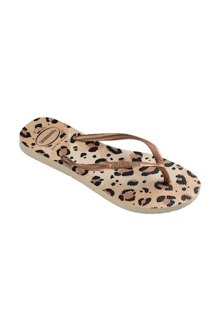 Havaianas Slım Anımals Leopar Parmak Arası Terlik 4103352 6516 Dore Altın
