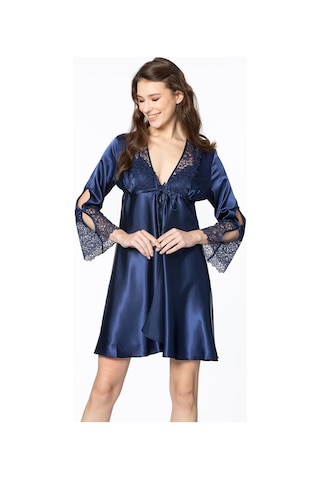 Pierre Cardin Saten Gecelik Sabahlık Pijama Takım Şort Takım 6'lı Gelin Çeyiz Seti - 6625 001