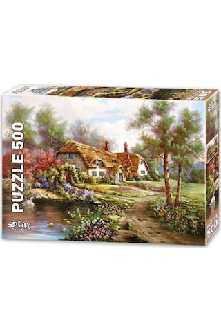 Star Puzzle 500 Parça Havuzlu Bahçe Puzzle