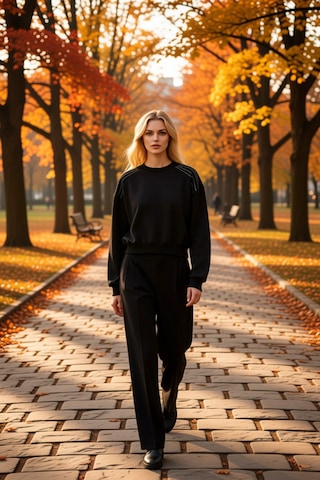 Benerly Kadın Bisiklet Yaka Reglan Kol Örme Sweatshirt Fonksiyonel Dayanı siyah