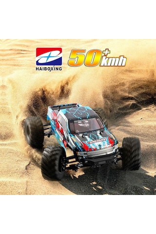 Haıboxıng Rc 1/12 903 Vanguard 50+ Km/h Sürat 4x4 Uzaktan Kumandalı Rc Model Araba Rtr Elektrikli 4wd Offroad Truck Mavi