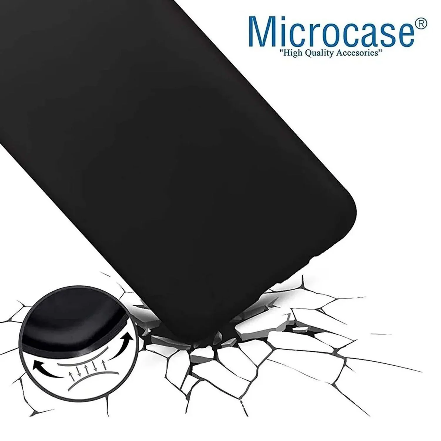 Microcase Realme Gt3 / Gt Neo 5 Elektrocase Serisi Silikon Kılıf Al3340 Siyah