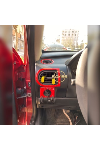 Opel Corsa C 28 Parça Full Set Kırmızı Torpido Maun Kaplama (Kırmızı)