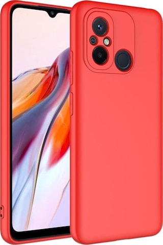 Xiaomi Redmi 12c Kılıf Zore Mara Lansman Kapak Kırmızı