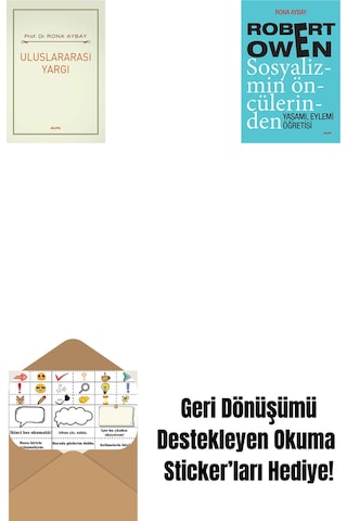 Uluslararası Yargı + Robert Owen Sosyalizmin Öncülerinden + Okuma Sticker'ları