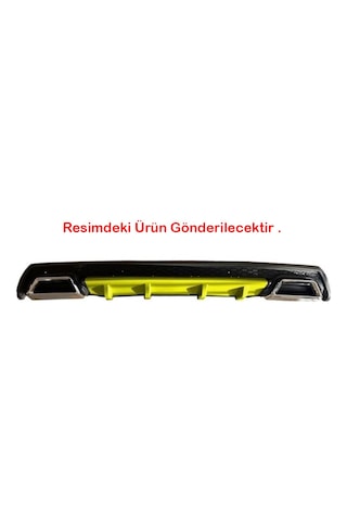 Hyundai Accent Era Sarı Difüzör Çiftli Kare Egzoz Görünümlü D Tip Difizör 2006 - 2009