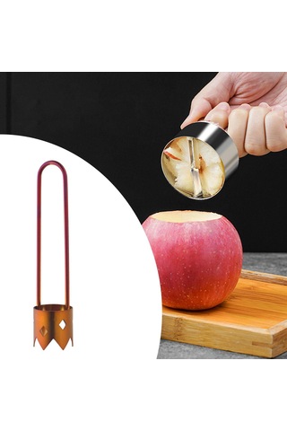 Homyl Paslanmaz Çelik Meyve Çekirdek Çıkarıcı Kırmızı