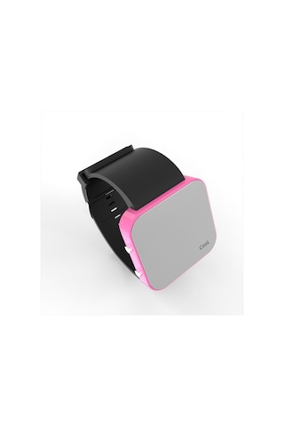 Cool Watch Saat - Pembe Led Kasa - Siyah Kayış Unisex