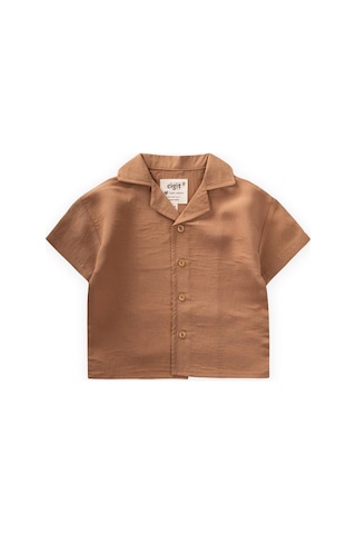 Cigit Hawai Çizgili Modal Gömlek 1-8 Yaş Camel Camel