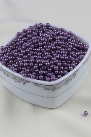 5 Mm Mor Soluk Tonlu İnci Boncuk 30 Gr Kolye, Bileklik, Küpe Ve Takı Yapımı Diğer