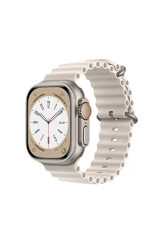 Newface Apple Watch 38mm Ocean Kordon - Krem Diğer