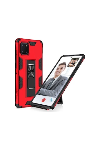 Samsung Uyumlu Galaxy A81 Note 10 Lite Kılıf Zore Volve Kapak Kırmızı